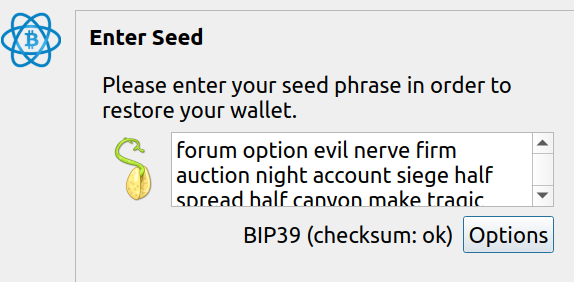 electrum verify seed